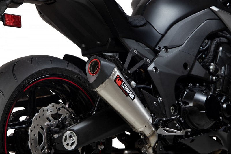 Scorpion Mufflers Serket Taper Slip-on (Pair) Brushed Stainless Steel Sleeve (NON EU HOMOLOGATED) | RKA131SEO