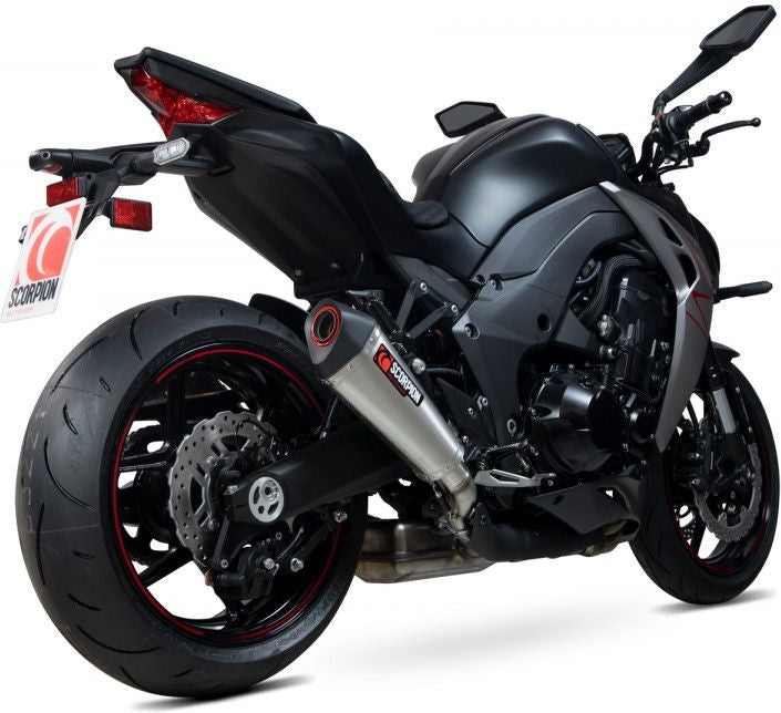 Scorpion Mufflers Serket Taper Slip-on (Pair) Brushed Stainless Steel Sleeve (NON EU HOMOLOGATED) | RKA131SEO