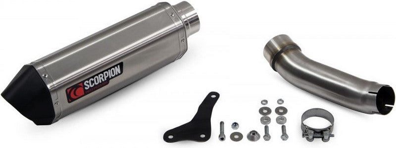 Scorpion Mufflers Serket Parallel Slip-on Brushed Stainless Steel Sleeve (NON EU HOMOLOGATED) | RKA135SEO