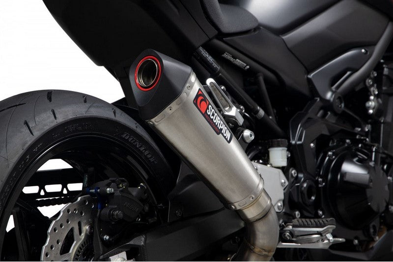 Scorpion Mufflers Serket Taper Slip-on Brushed Stainless Steel Sleeve (NON EU HOMOLOGATED) | RKA136SEO