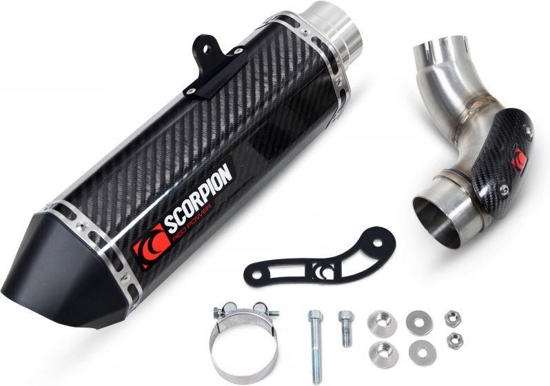 Scorpion Mufflers Serket Parallel Slip-on Carbon Fibre Sleeve. Fits with panniers (NON EU HOMOLOGATED) | RKA137CEO