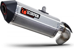 Scorpion Mufflers Serket Parallel Slip-on Brushed Stainless Steel Sleeve. Fits with panniers (NON EU HOMOLOGATED) | RKA137SEO
