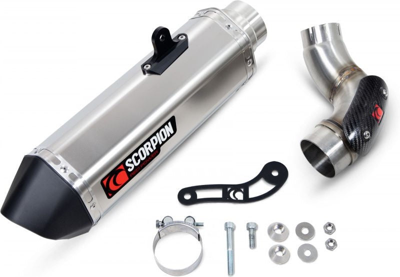 Scorpion Mufflers Serket Parallel Slip-on Titanium Sleeve. Fits with panniers (NON EU HOMOLOGATED) | RKA137TEO