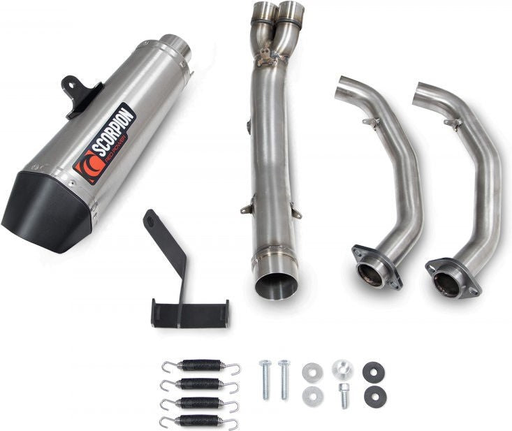 Scorpion Mufflers Serket Taper Full System Brushed Stainless Steel Sleeve (NON EU HOMOLOGATED) | RKA138SYSSEO