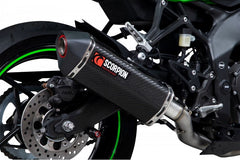 Scorpion Mufflers Serket Parallel Full System  Carbon Fibre Sleeve (NON EU HOMOLOGATED) | RKA140SYSCEO
