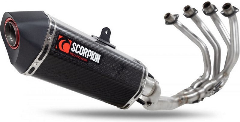 Scorpion Mufflers Serket Parallel Full System  Carbon Fibre Sleeve (NON EU HOMOLOGATED) | RKA140SYSCEO