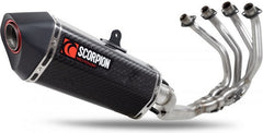 Scorpion Mufflers Serket Parallel Full System  Carbon Fibre Sleeve (NON EU HOMOLOGATED) | RKA140SYSCEO