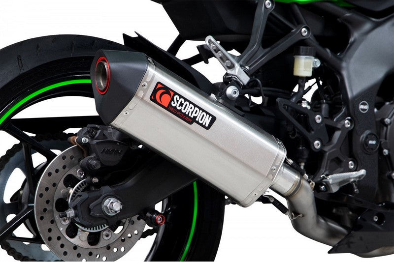 Scorpion Mufflers Serket Parallel Full System  Brushed Stainless Steel Sleeve (NON EU HOMOLOGATED) | RKA140SYSSEO