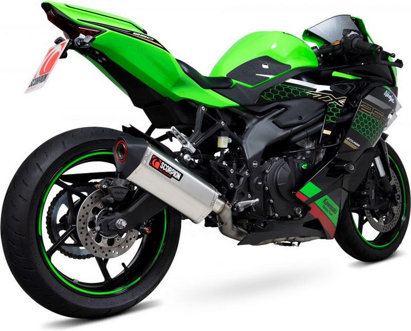 Scorpion Mufflers Serket Parallel Full System  Brushed Stainless Steel Sleeve (NON EU HOMOLOGATED) | RKA140SYSSEO