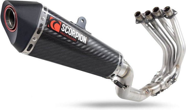 Scorpion Mufflers Serket Taper Full System Carbon Fibre Sleeve (NON EU HOMOLOGATED) | RKA141SYSCEO