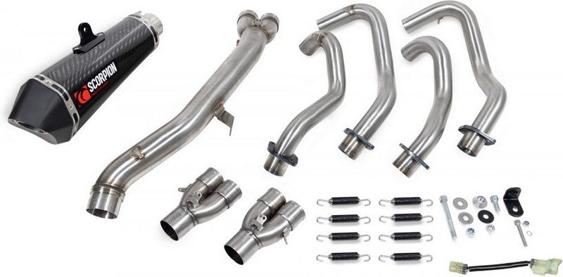 Scorpion Mufflers Serket Taper Full System Carbon Fibre Sleeve (NON EU HOMOLOGATED) | RKA141SYSCEO