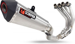 Scorpion Mufflers Serket Taper Full System Brushed Stainless Steel Sleeve (NON EU HOMOLOGATED) | RKA141SYSSEO