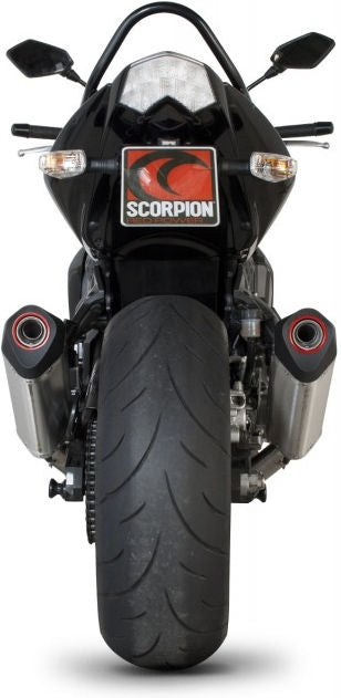 Scorpion Mufflers Serket Parallel Slip-on (Pair) Brushed Stainless Steel Sleeve | RKA79SEO