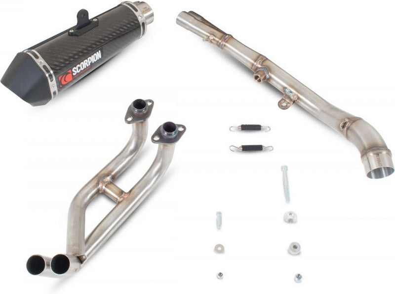 SCORPION MUFFLERS Serket Taper Full System, Carbon Fibre Sleeve EC Approved | RKA84SYSCEO