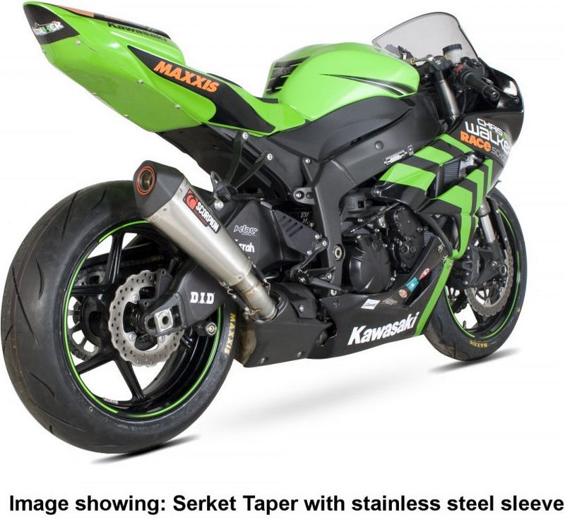 Scorpion Mufflers Serket Taper Slip-on Titanium Sleeve | RKA85TEO