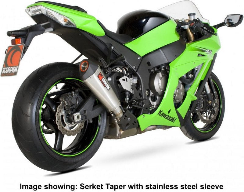 Scorpion Mufflers Serket Taper Slip-on Carbon Fibre Sleeve | RKA88CEO