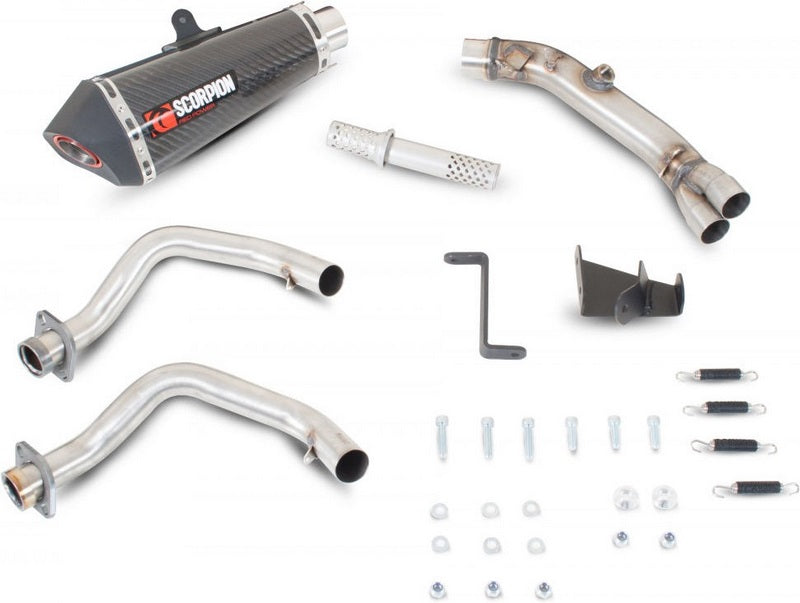Scorpion Mufflers Serket Taper Full System Carbon Fibre Sleeve | RKA90SYSCEO