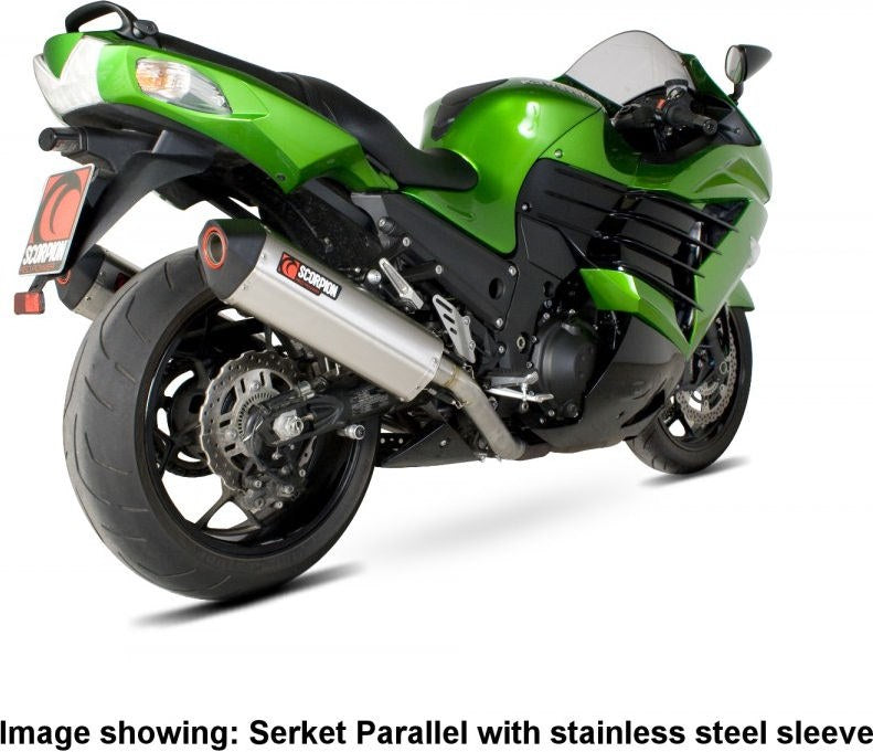 Scorpion Mufflers Serket Parallel Slip-on (Pair) Carbon Fibre Sleeve | RKA91CEO