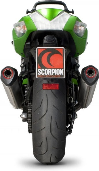 Scorpion Mufflers Serket Parallel Slip-on (Pair) Brushed Stainless Steel Sleeve | RKA91SEO