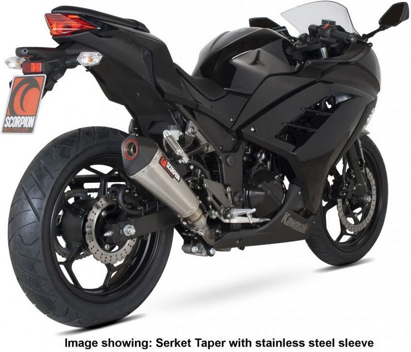 Scorpion Mufflers Serket Taper Slip-on Carbon Fibre Sleeve | RKA95CEO