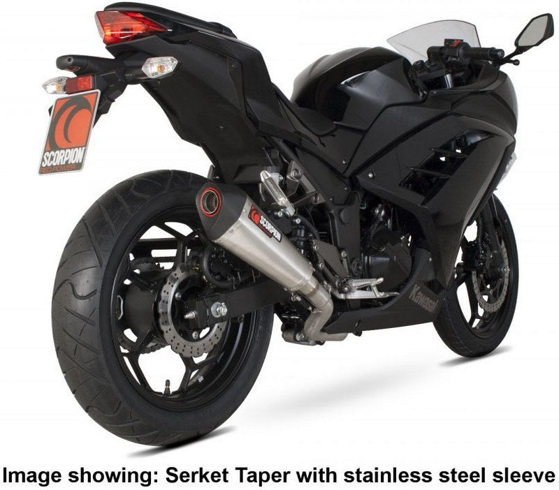 Scorpion Mufflers Serket Taper Full System Carbon Fibre Sleeve | RKA96SYSCEO