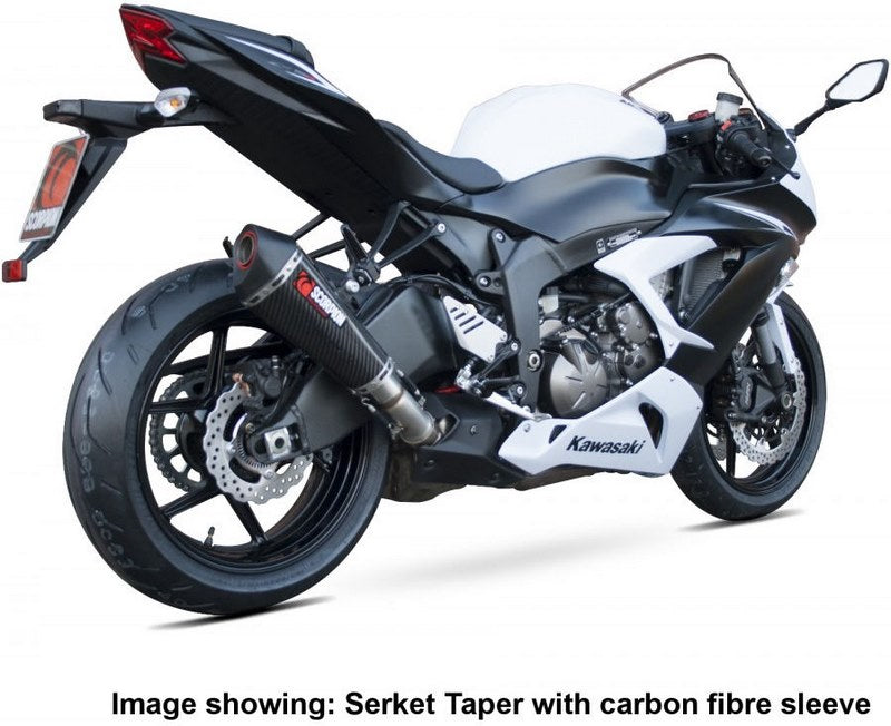 Scorpion Mufflers Serket Taper Slip-on Titanium Sleeve | RKA97TEO