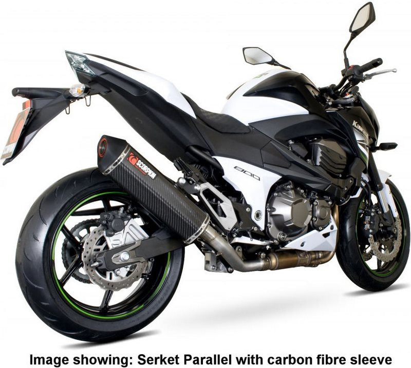 Scorpion Mufflers Serket Parallel Slip-on Titanium Sleeve | RKA98TEO