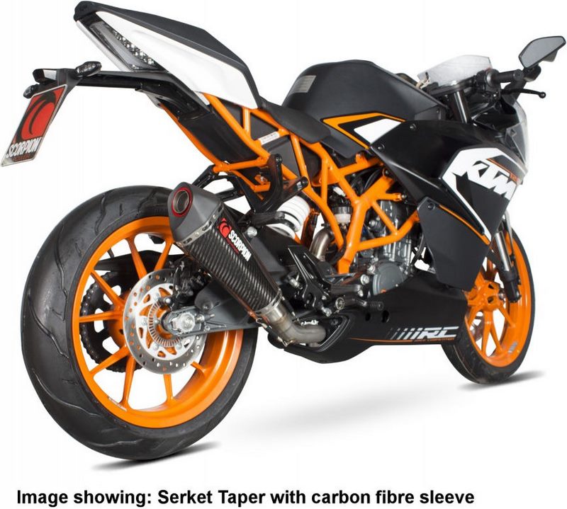 Scorpion Mufflers Serket Taper Slip-on Brushed Stainless Steel Sleeve | RKT78SEO