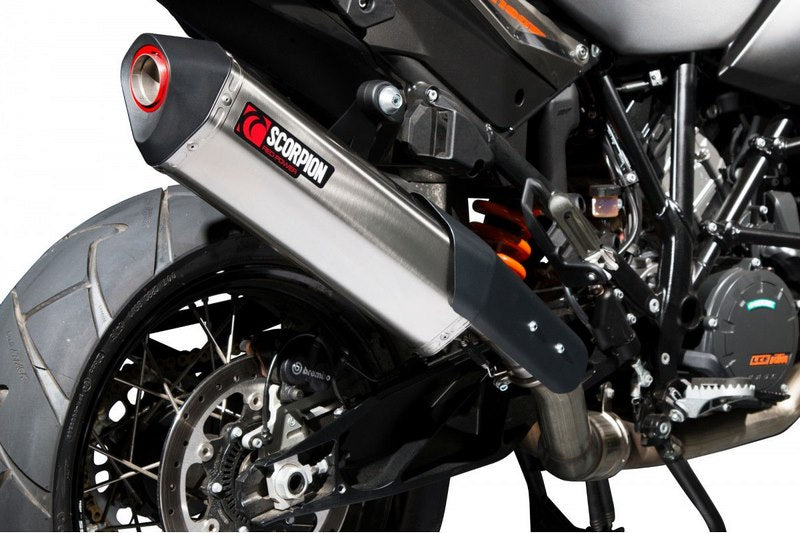 Scorpion Mufflers Serket Parallel Slip-on Brushed Stainless Steel Sleeve | RKT82SEO