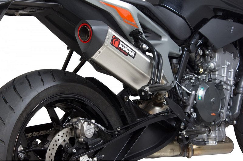 Scorpion Mufflers Serket Parallel Slip-on Brushed Stainless Steel Sleeve | RKT88SEO