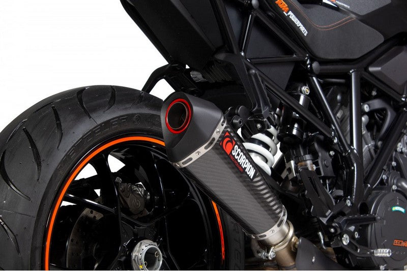 Scorpion Mufflers Serket Taper Slip-on Carbon Fibre Sleeve (NON EU HOMOLOGATED) | RKT90CEO