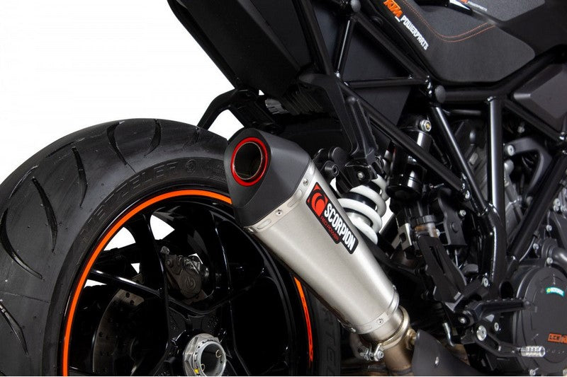 Scorpion Mufflers Serket Taper Slip-on Brushed Stainless Steel Sleeve (NON EU HOMOLOGATED) | RKT90SEO
