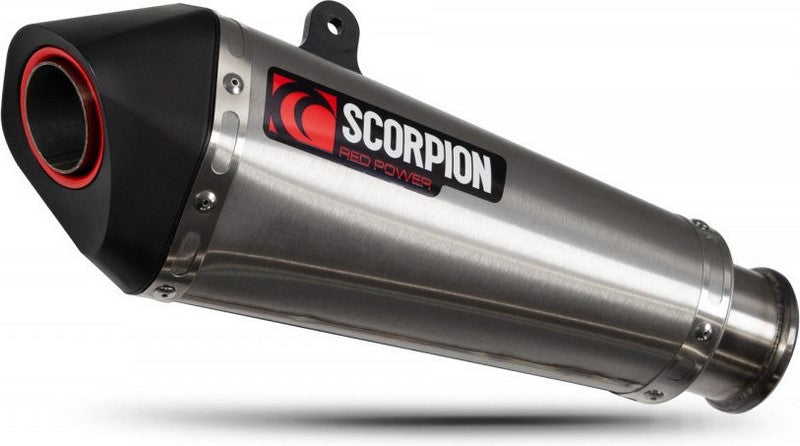Scorpion Mufflers Serket Taper Slip-on Brushed Stainless Steel Sleeve (NON EU HOMOLOGATED) | RKT90SEO