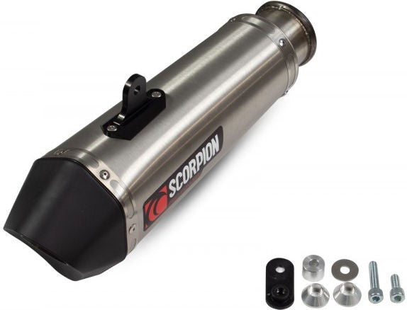 Scorpion Mufflers Serket Taper Slip-on Brushed Stainless Steel Sleeve (NON EU HOMOLOGATED) | RKT90SEO