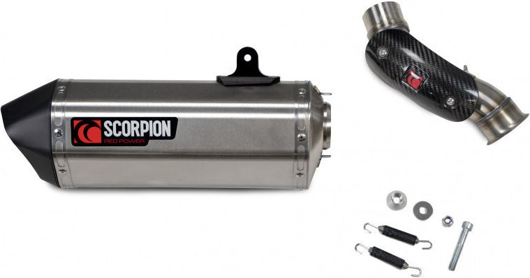 Scorpion Mufflers Serket Parallel Slip-on Brushed Stainless Steel Sleeve | RKT94SEO