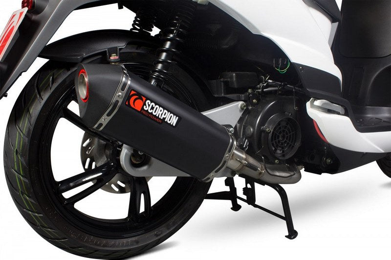 Scorpion Mufflers Serket Parallel Full System Black Ceramic Coated Sleeve | RPG104BCER