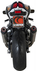 Scorpion Mufflers Serket Taper Slip-on (Pair) Brushed Stainless Steel Sleeve | RSI106SEO