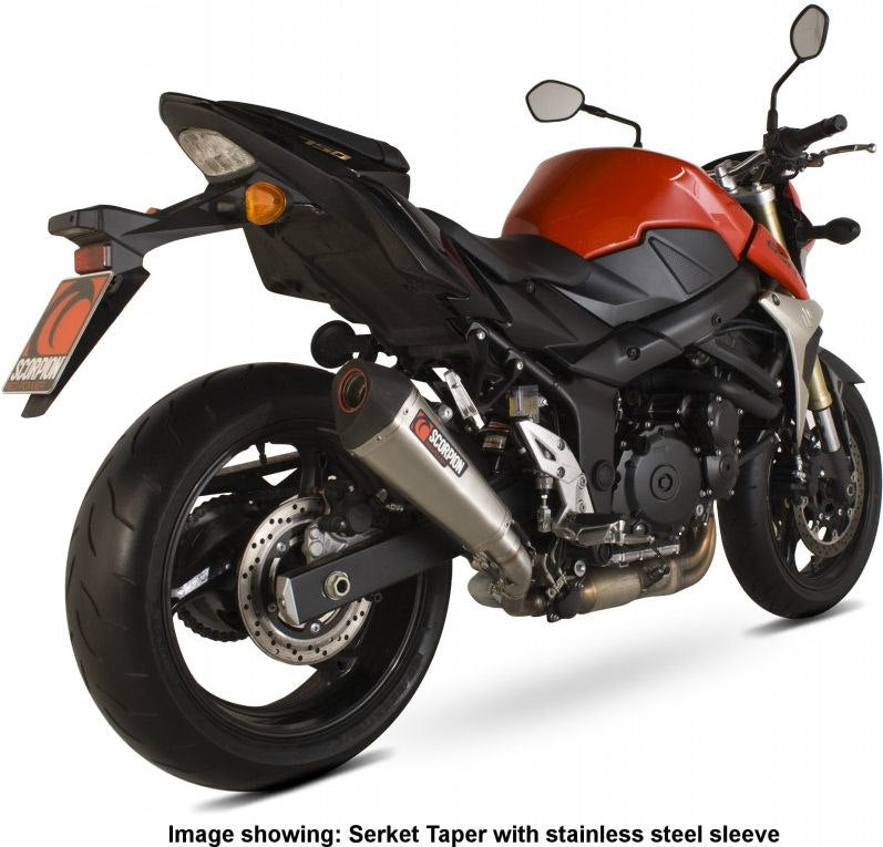 Scorpion Mufflers Serket Taper Slip-on GSR750 | RSI110TEO