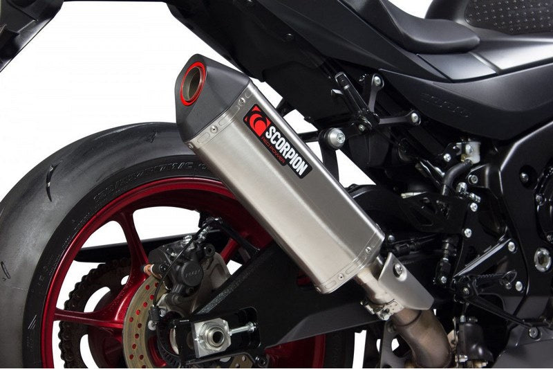 Scorpion Mufflers Serket Parallel Slip-on Brushed Stainless Steel Sleeve | RSI123SEO