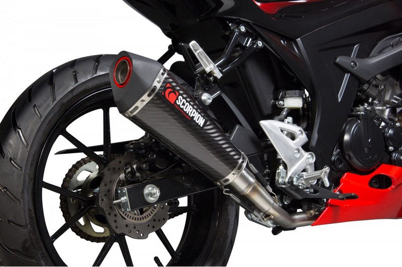 Scorpion Mufflers Serket Taper Full System Carbon Fibre Sleeve | RSI124CEO