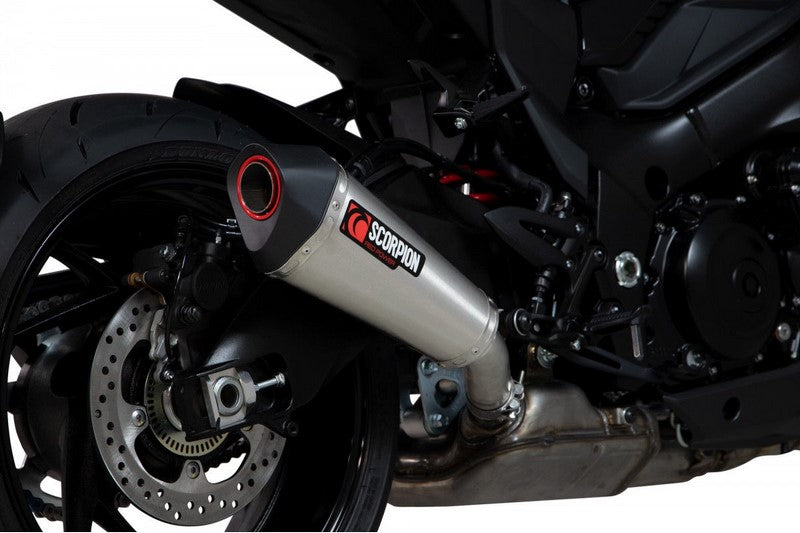 Scorpion Mufflers Serket Taper Slip-on Brushed Stainless Steel Sleeve (NON EU HOMOLOGATED) | RSI125SEO