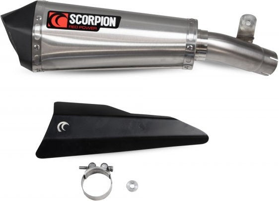 Scorpion Mufflers Serket Taper Slip-on Brushed Stainless Steel Sleeve (NON EU HOMOLOGATED) | RSI125SEO