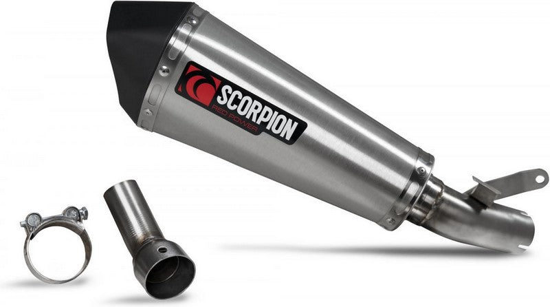 Scorpion Mufflers Serket Taper Slip-on Brushed Stainless Steel Sleeve (NON EU HOMOLOGATED) | RSI126SEO