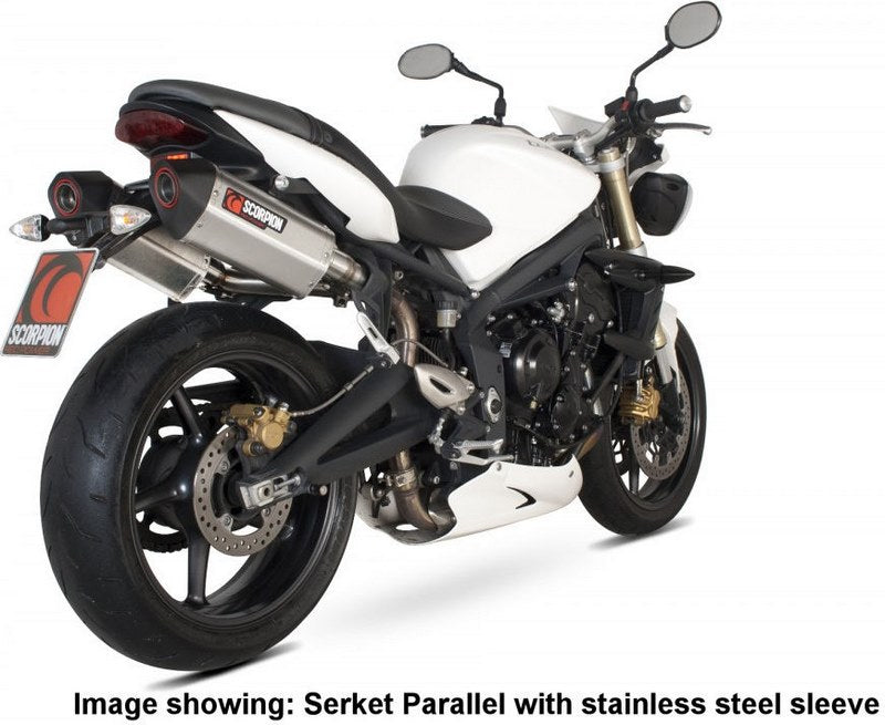 Scorpion Mufflers Serket Parallel Slip-on (Pair) Carbon Fibre Sleeve | RTR64CEO