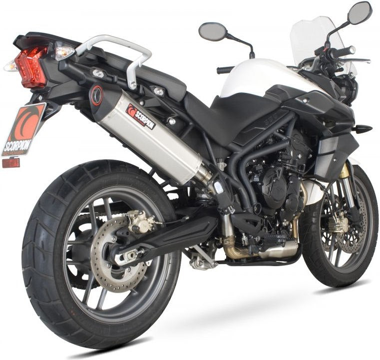 Scorpion Mufflers Serket Parallel Slip-on Brushed Stainless Steel Sleeve | RTR68SEO