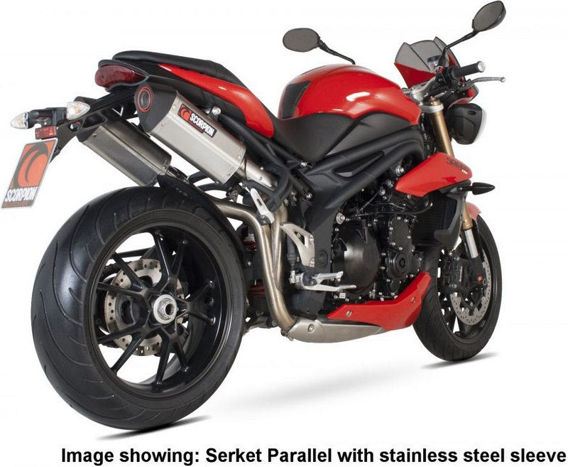 Scorpion Mufflers Serket Parallel Slip-on (Pair) Carbon Fibre Sleeve | RTR70CEO