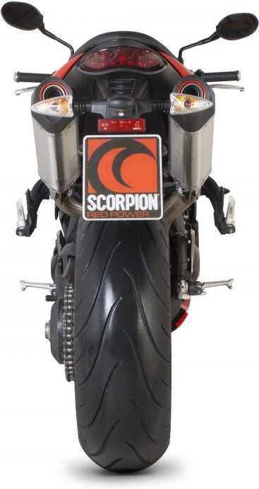Scorpion Mufflers Serket Parallel Slip-on (Pair) Brushed Stainless Steel Sleeve | RTR70SEO