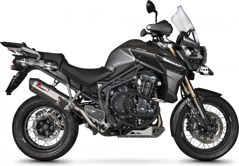 Scorpion Mufflers Serket Parallel Slip-on Brushed Stainless Steel Sleeve | RTR73SEO