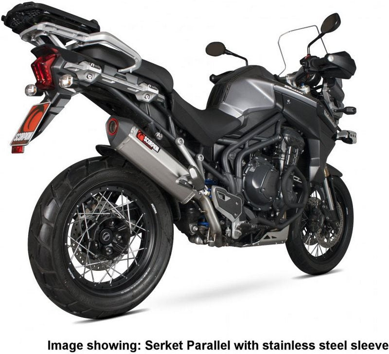 Scorpion Mufflers Serket Parallel Slip-on Titanium Sleeve | RTR73TEO