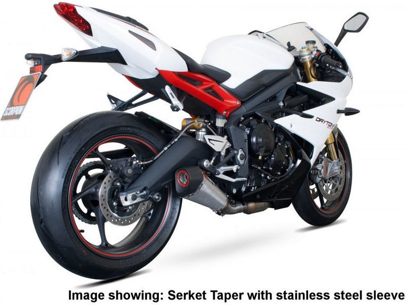 Scorpion Mufflers Serket Taper Slip-on Carbon Fibre Sleeve | RTR75CEO